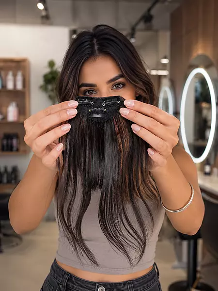 Ladies Clip in Bangs | Human Hair
