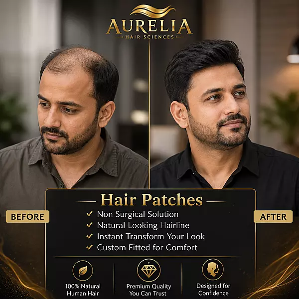 Aurelia Elite Men's Patches | 100% Human Hair