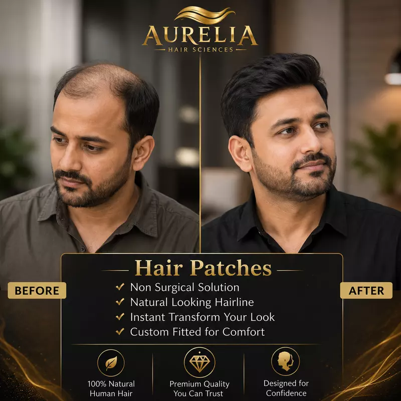 Aurelia Elite Men's Patches | 100% Human Hair